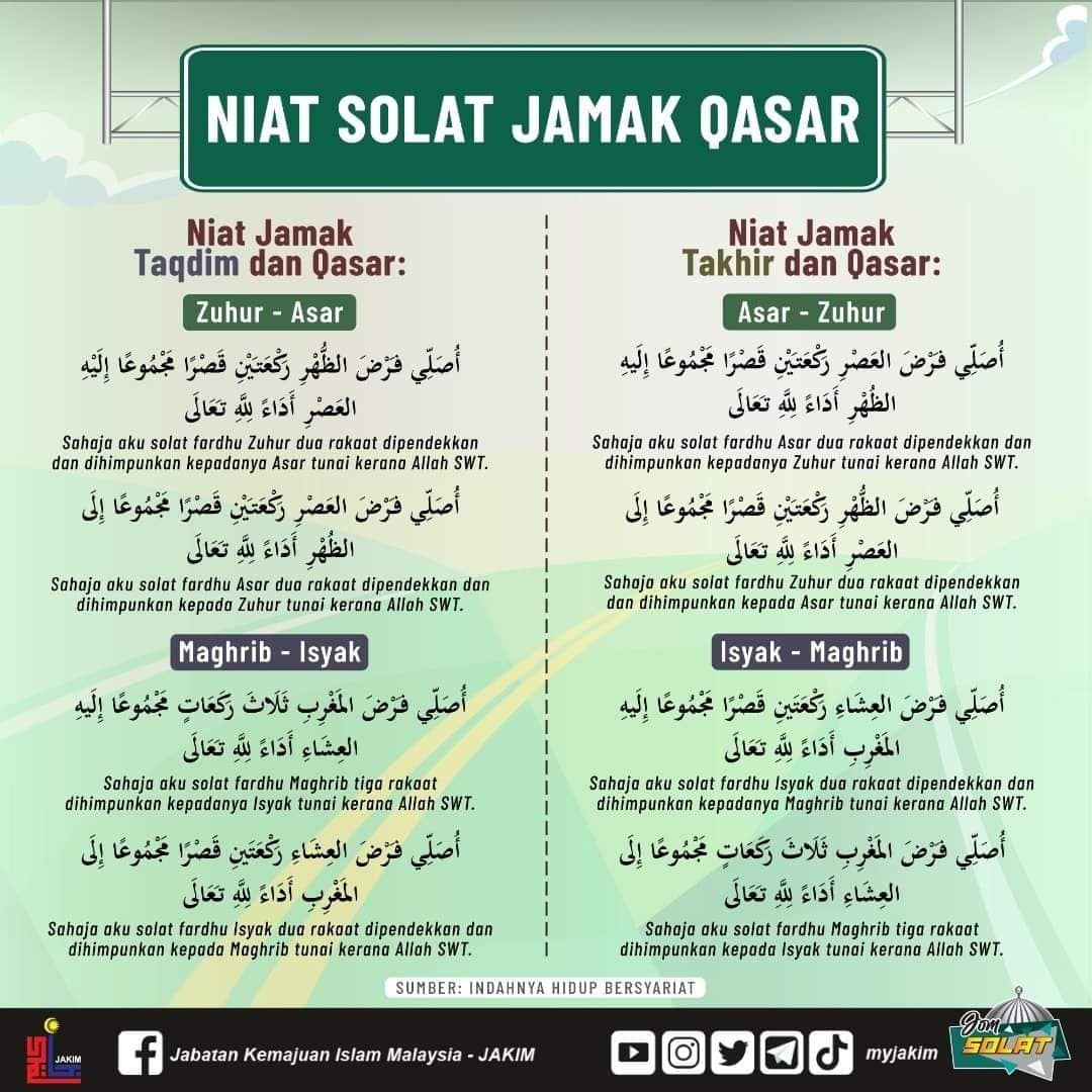 Panduan Cara Solat Jamak Dan Qasar GuruBesar My