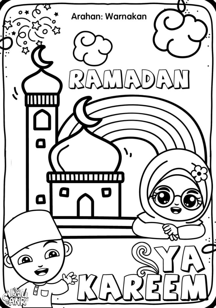 Himpunan Poster Mewarna Ramadan