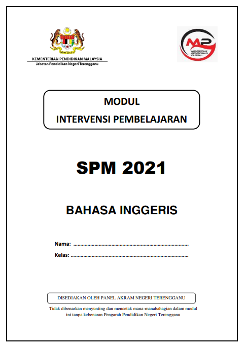 Modul SPM KSSM Bahasa Inggeris 2021 Part 1