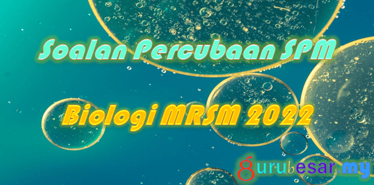 Soalan Percubaan SPM Biologi MRSM 2022  GuruBesar.my