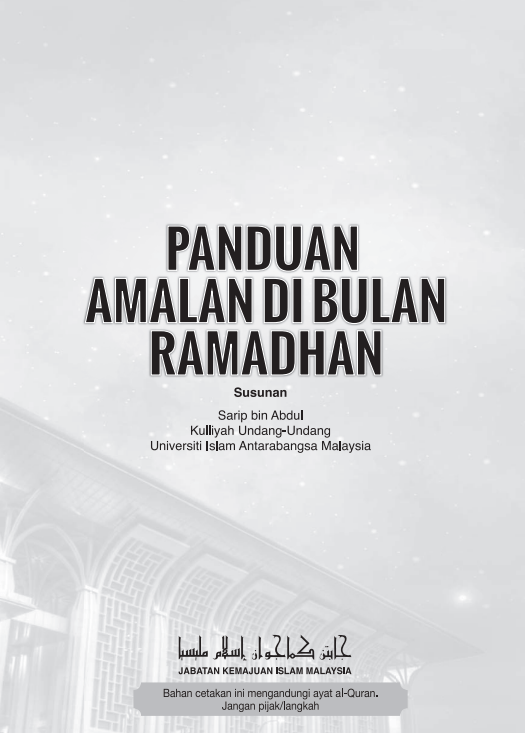 Panduan Amalan Di Bulan Ramadhan 7