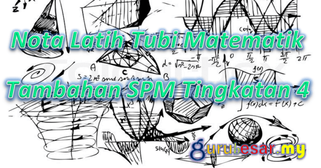 Nota Latih Tubi Matematik Tambahan SPM Tingkatan 4