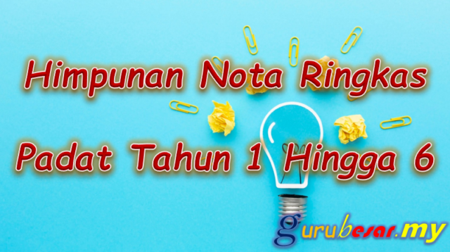 Himpunan Nota Ringkas Padat Tahun 1 Hingga 6