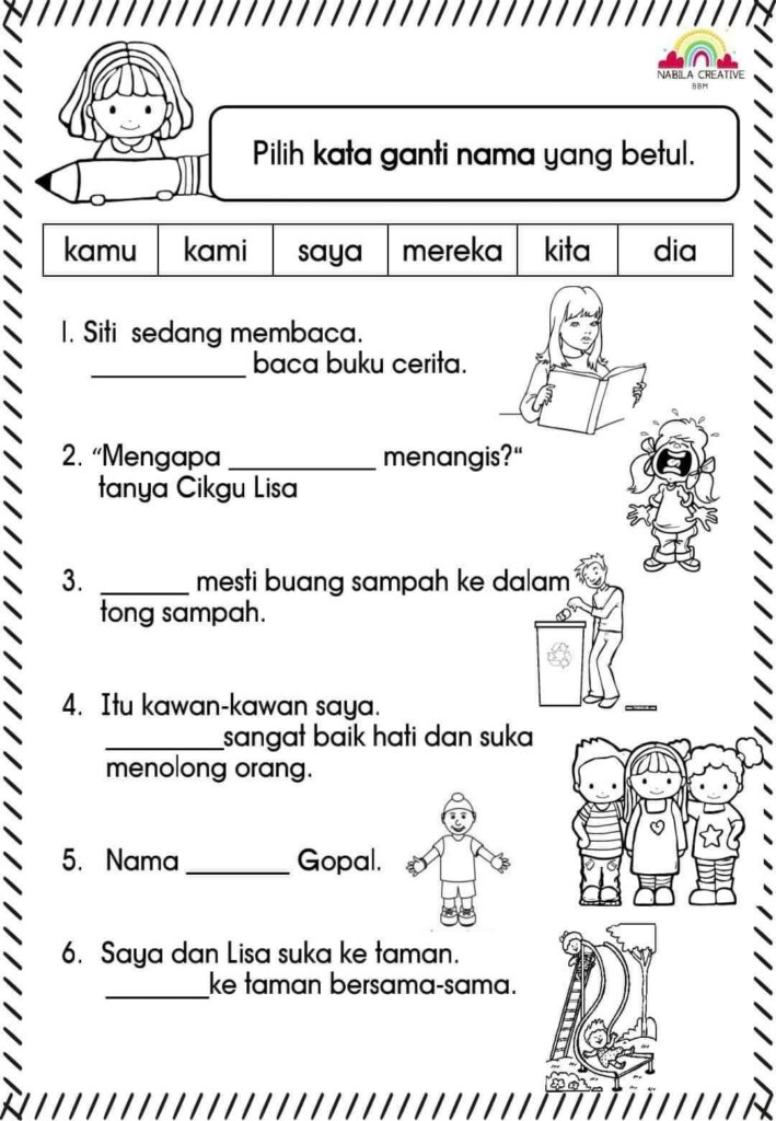 Latihan Bahasa Melayu Tahap 1