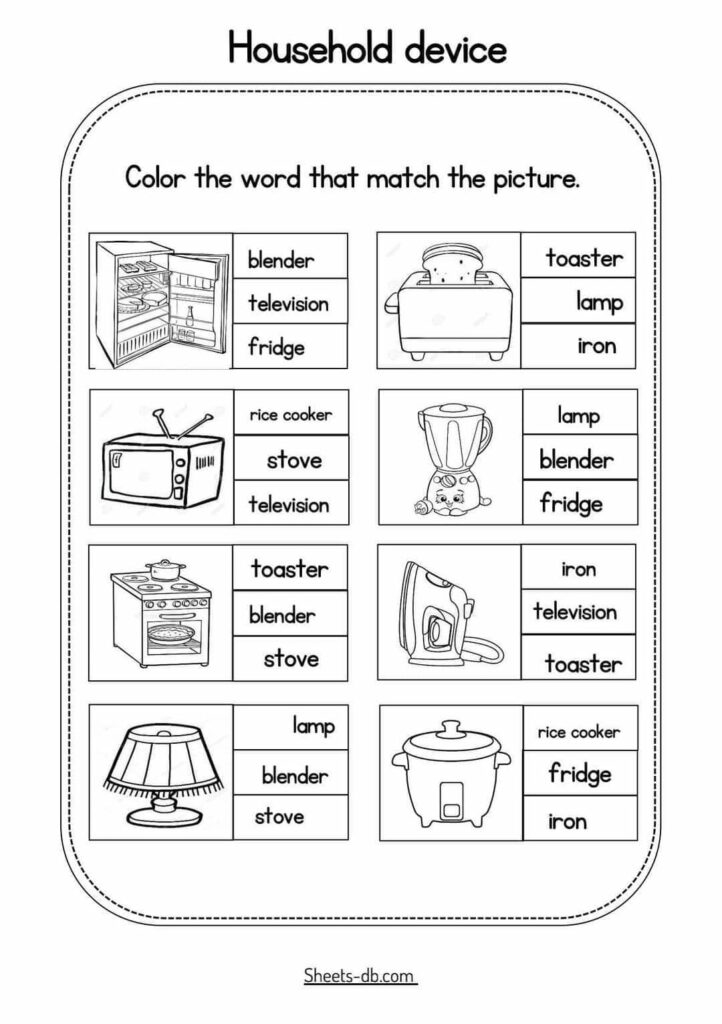 Learning Vocabulary Worksheets