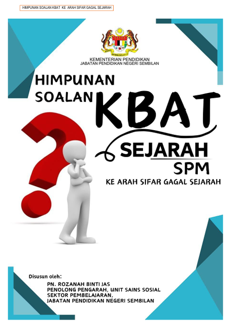 Modul Himpunan Soalan KBAT Sejarah 2024