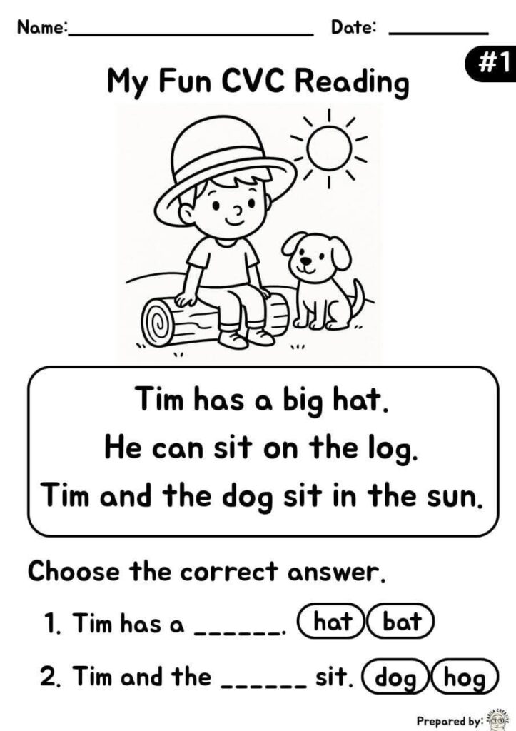 Bacaan Dan Latihan Bahasa Inggeris Prasekolah