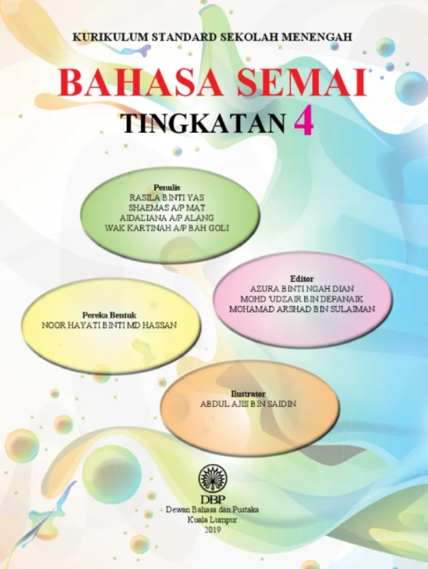 Buku Teks Bahasa Semai Tingkatan 4