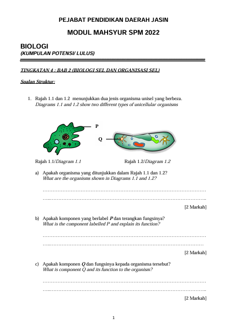 Modul Masyhur Biologi 2022