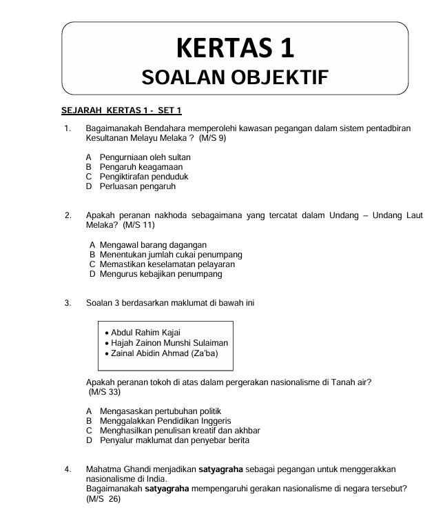 Modul MoKiss Sejarah SPM 2023