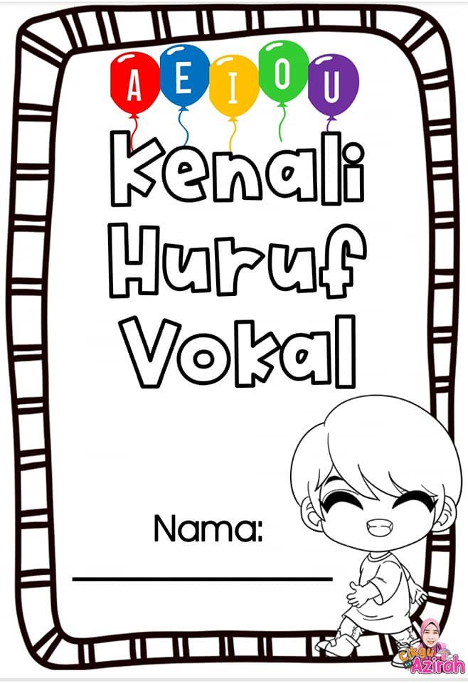Latihan Kenali Huruf Vokal Prasekolah