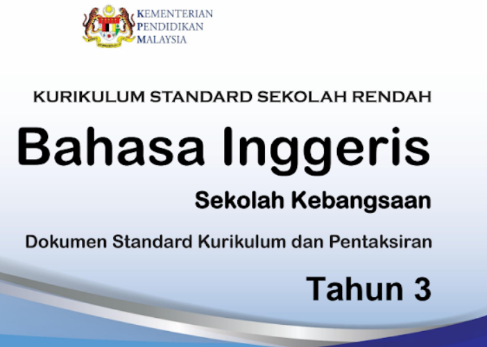 DSKP Bahasa Inggeris Tahun 3 KSSR