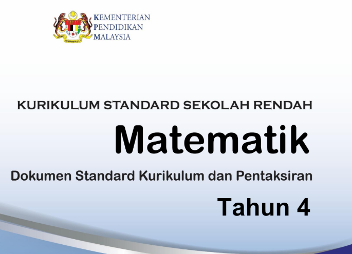 DSKP Matematik Tahun 4 KSSR