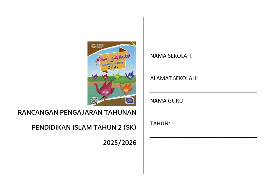 RPT Pendidikan Islam Tahun 2 SK 2025/2026