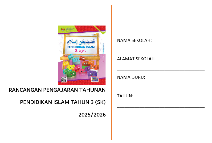 RPT Pendidikan Islam Tahun 3 SK 2025/2026