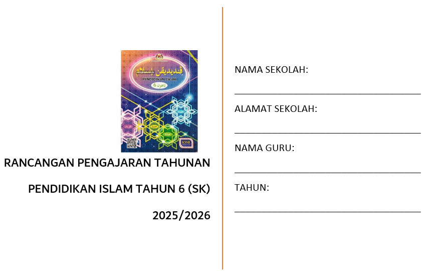 RPT Pendidikan Islam Tahun 6 SK 2025/2026