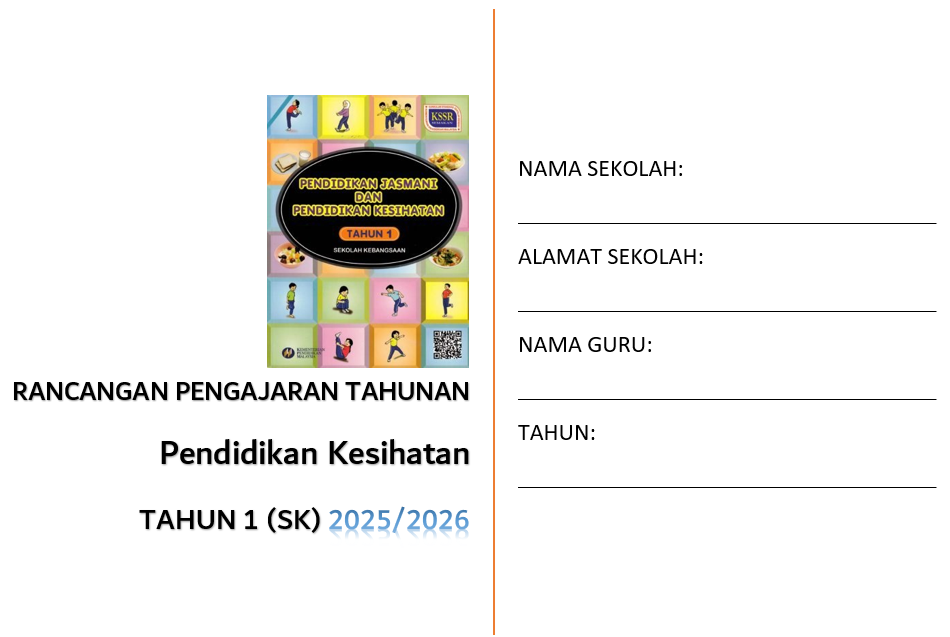 RPT Pendidikan Kesihatan Tahun 1 SK 2025/2026