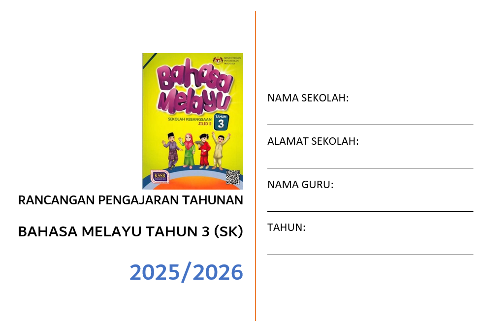 RPT Bahasa Melayu Tahun 3 SK 2025/2026