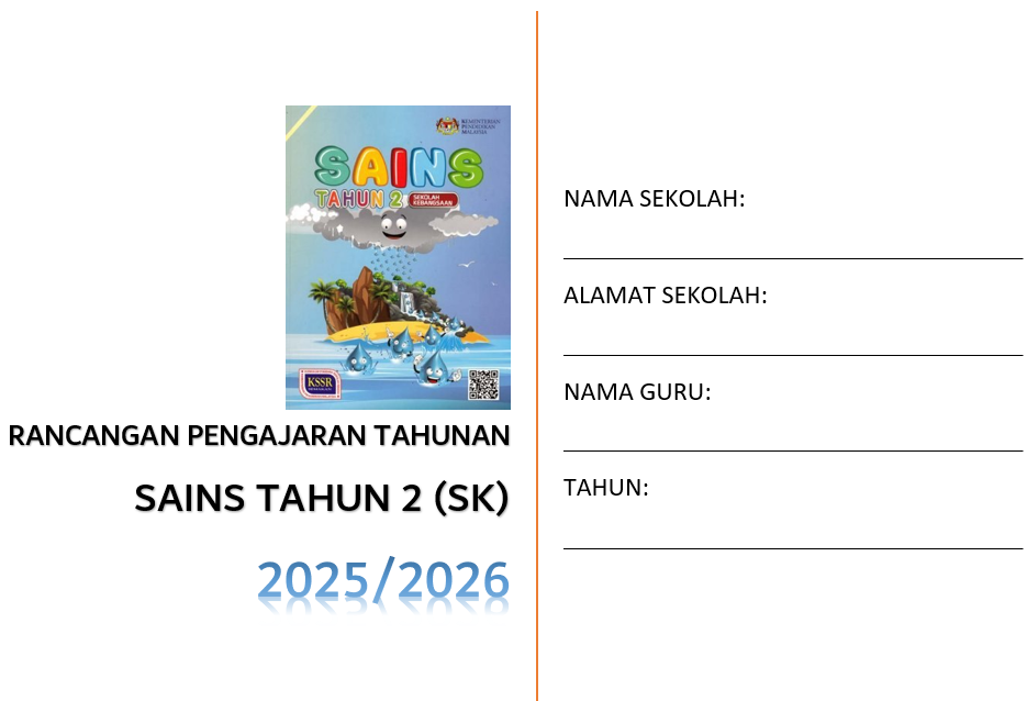 RPT Sains Tahun 2 SK 2025/2026