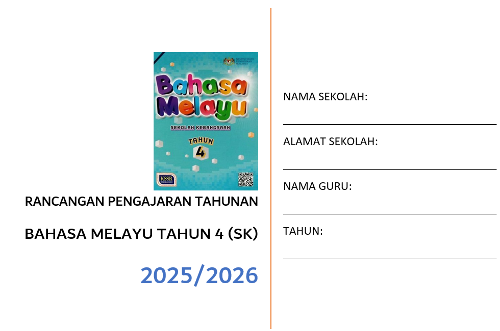 RPT Bahasa Melayu Tahun 4 SK 2025/2026