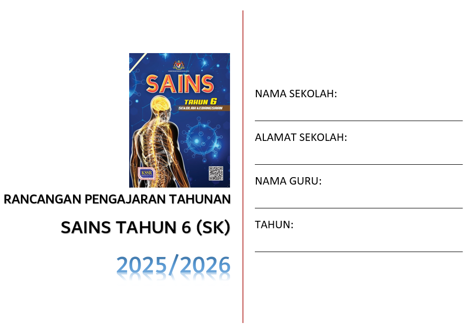 RPT Sains Tahun 6 SK 2025/2026