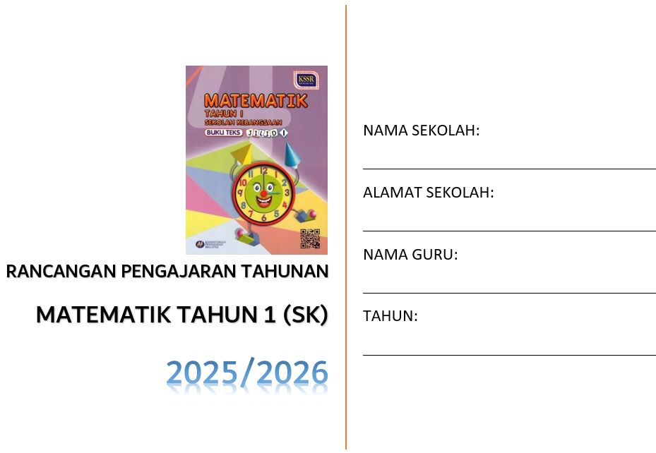 RPT Matematik Tahun 1 SK 2025/2026