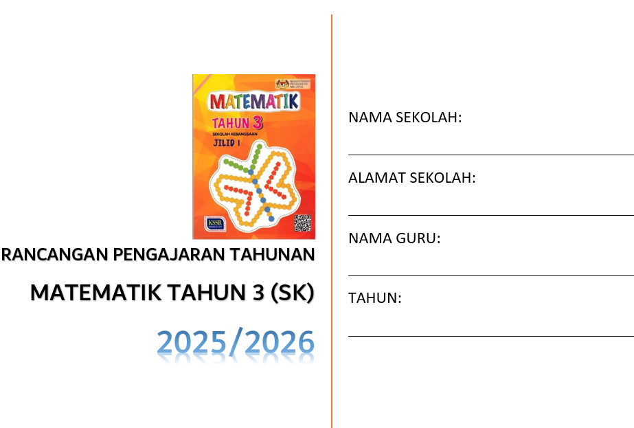 RPT Matematik Tahun 3 SK 2025/2026