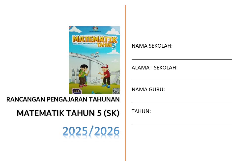 RPT Matematik Tahun 5 SK 2025/2026