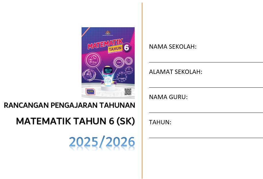 RPT Matematik Tahun 6 SK 2025/2026