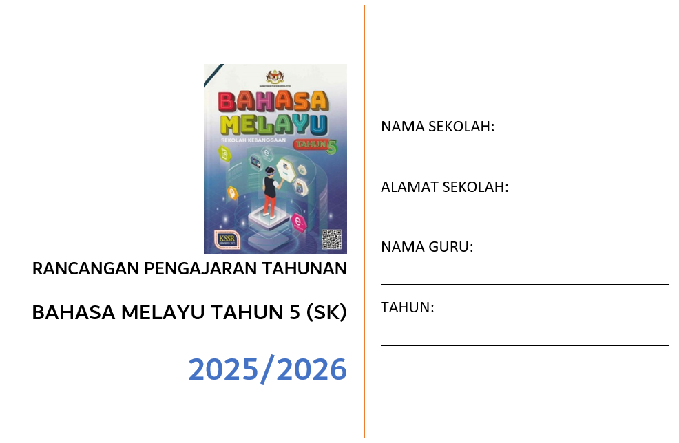 RPT Bahasa Melayu Tahun 5 SK 2025/2026