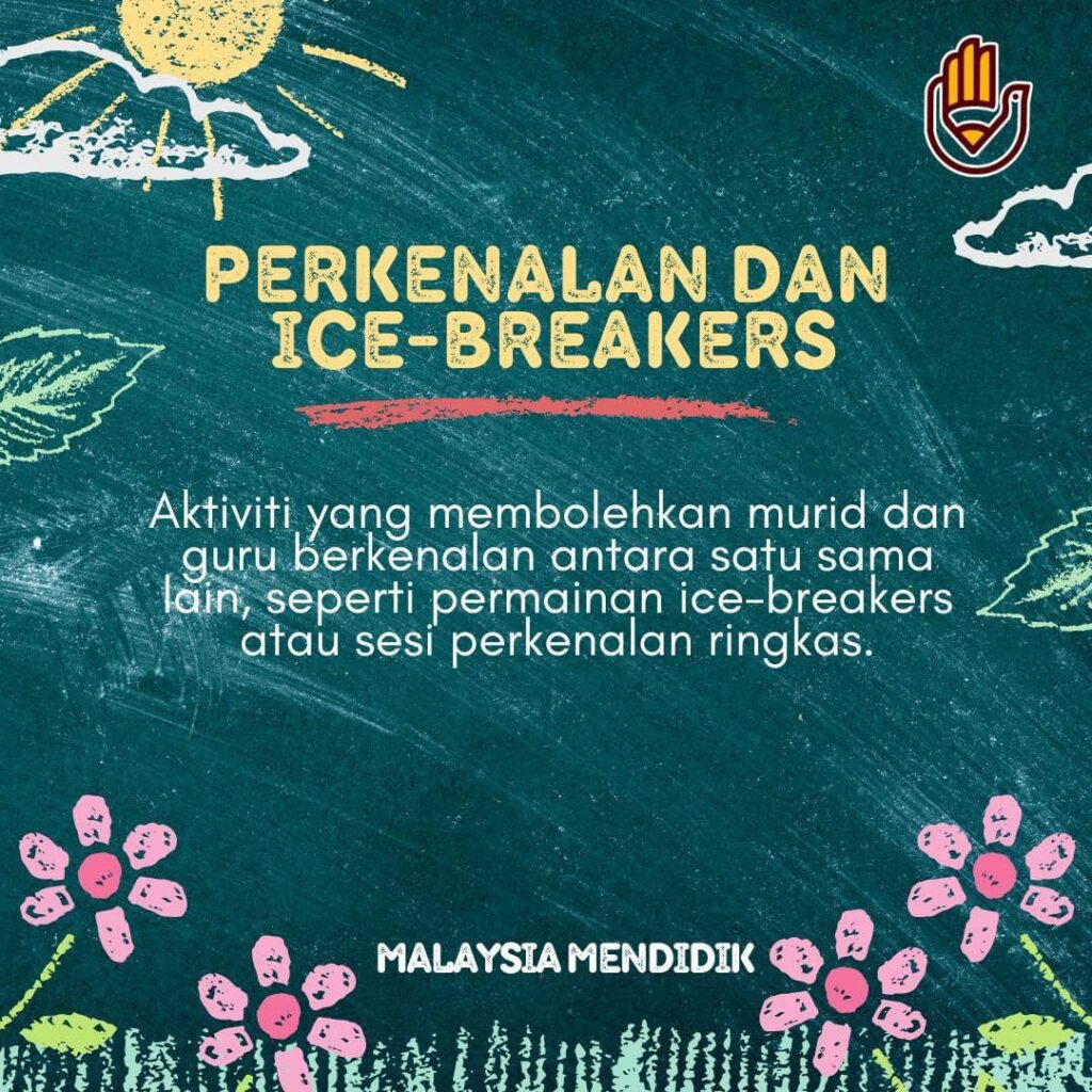 Cadangan Aktiviti Minggu Pertama Persekolahan