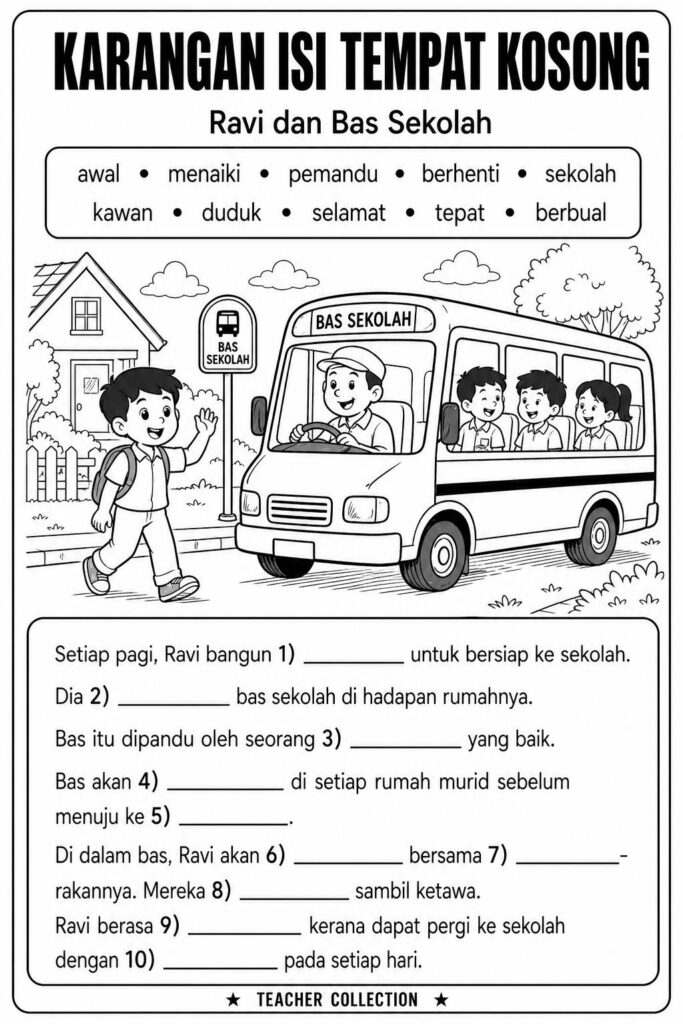 Latihan Karangan Isi Tempat Kosong 3 Latihan Karangan Isi Tempat Kosong