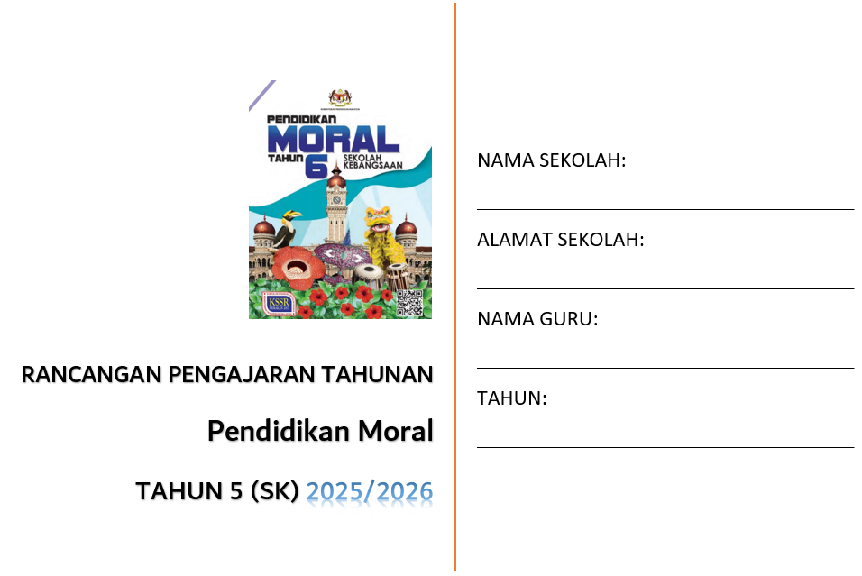 RPT Pendidikan Moral Tahun 6 SK 2025/2026