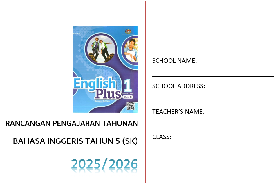 RPT Bahasa Inggeris Tahun 5 SK 2025/2026