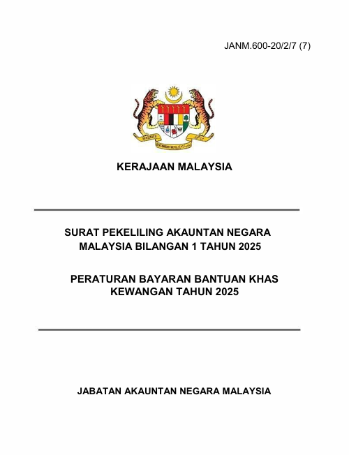 Surat Pekeliling Bantuan Khas Kewangan 2025