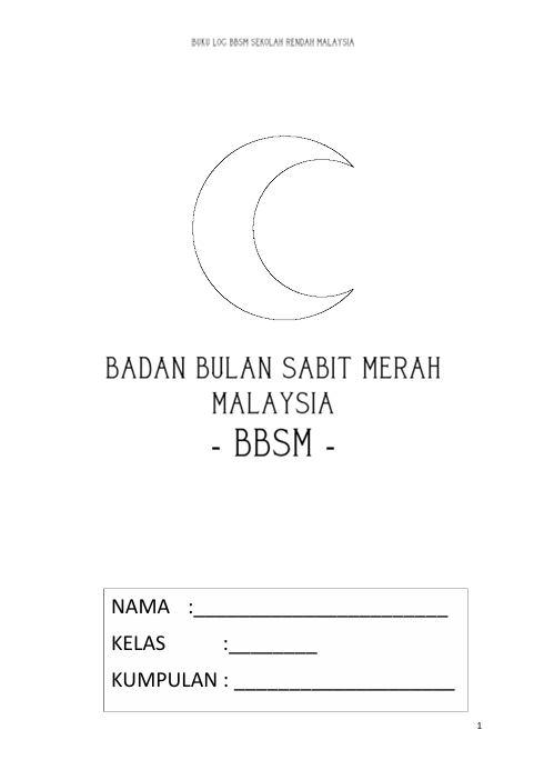 Buku Log Persatuan Bulan Sabit Merah