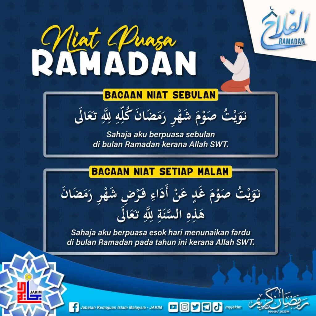 Niat Dan Info Asas Bulan Ramadan