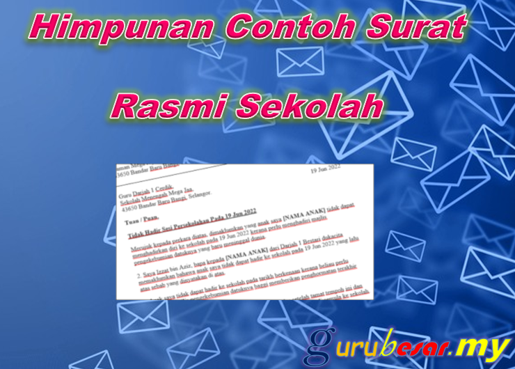 Himpunan Contoh Surat Rasmi Sekolah