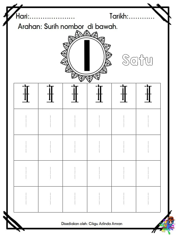 Latihan Surih Prasekolah 2 Latihan Surih Prasekolah