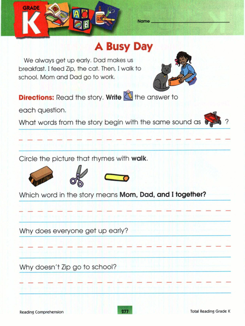 Total Reading Comprehension Exercise