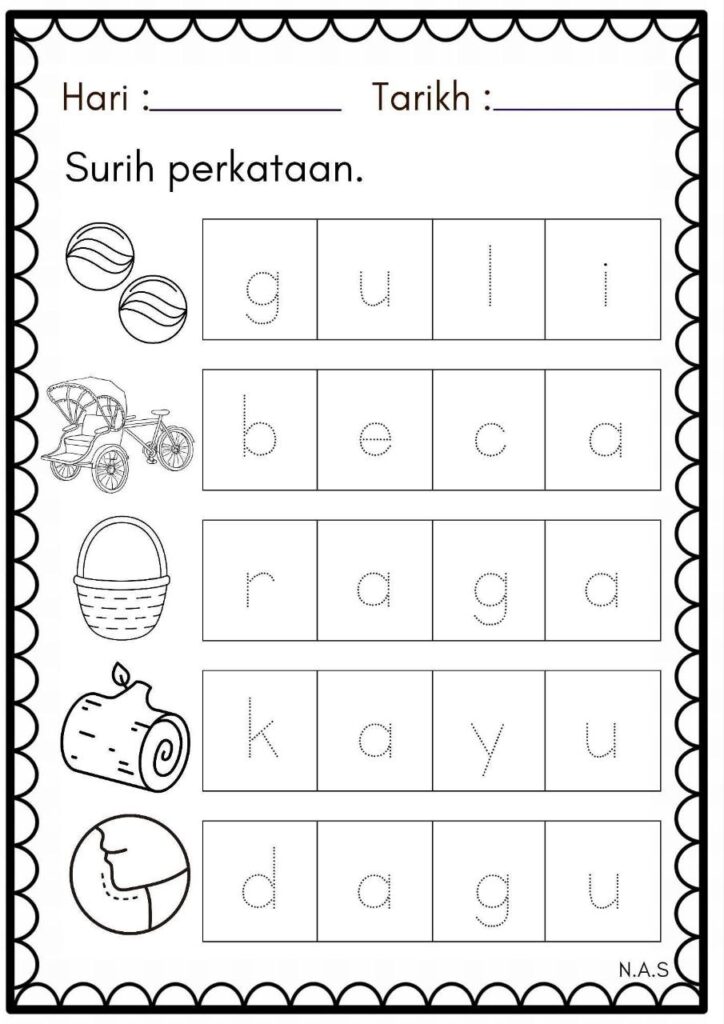 Latihan Surih Prasekolah 3 Latihan Surih Prasekolah