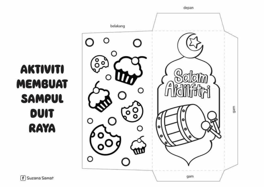 Koleksi Aktiviti Membuat Sampul Duit Raya