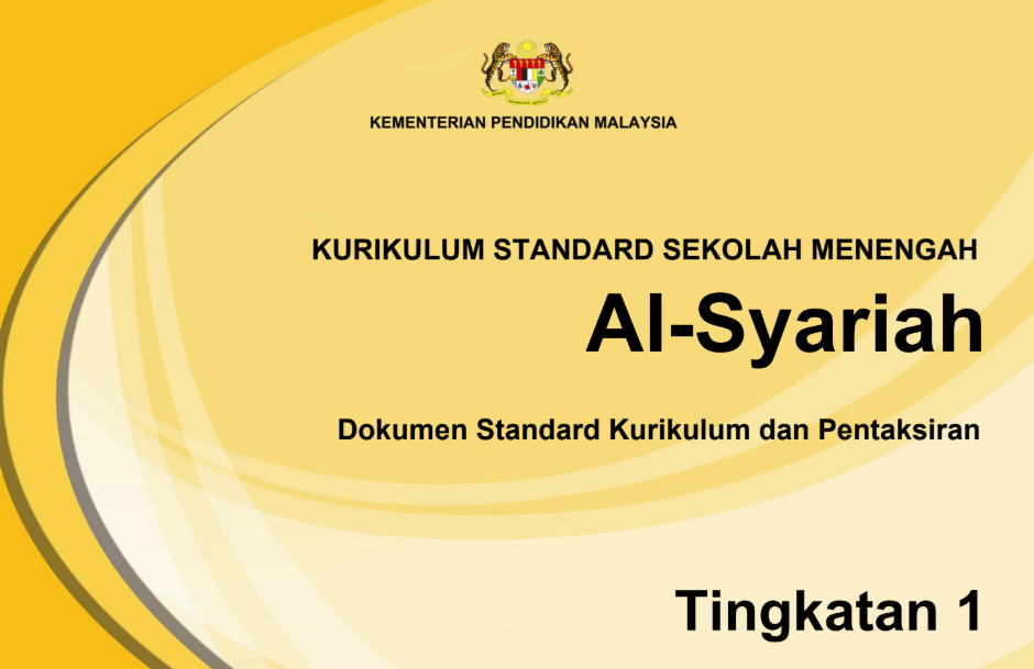 DSKP Al-Syariah Tingkatan 1 KSSM