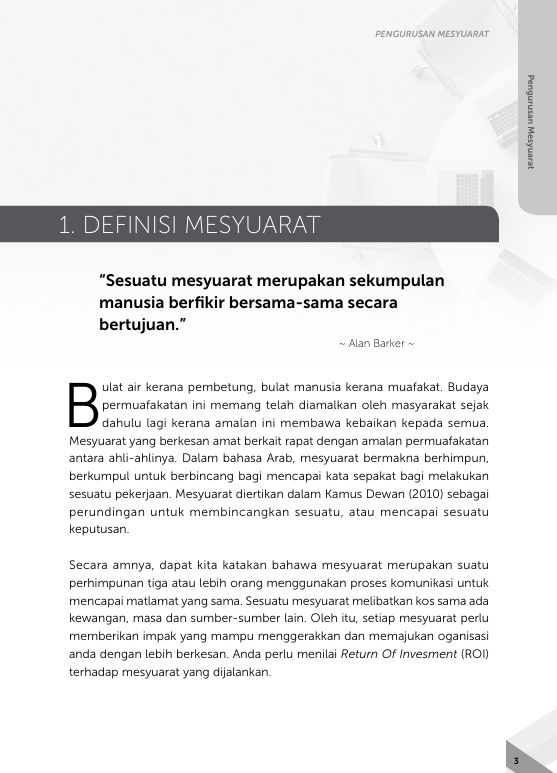 Buku Pengurusan Mesyuarat Berkualiti