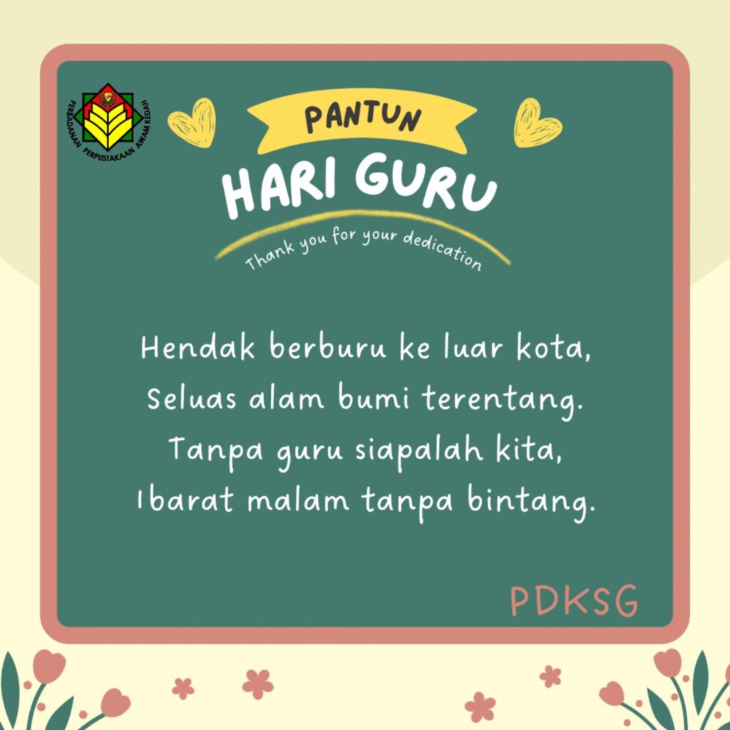 Koleksi Contoh Pantun Sambutan Hari Guru