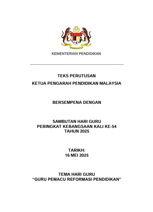 Perutusan Hari Guru 2025