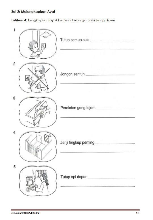 Latihan Bina Ayat Tahun 3 Bahasa Melayu