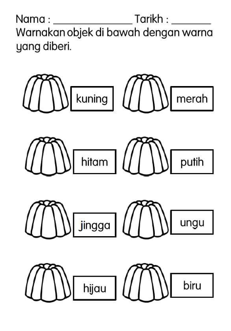 Lembaran Kerja Sains Bab Warna Dan Bentuk