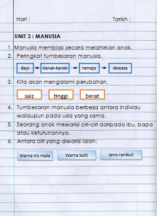 Nota Ringkas Sains Tahun 2