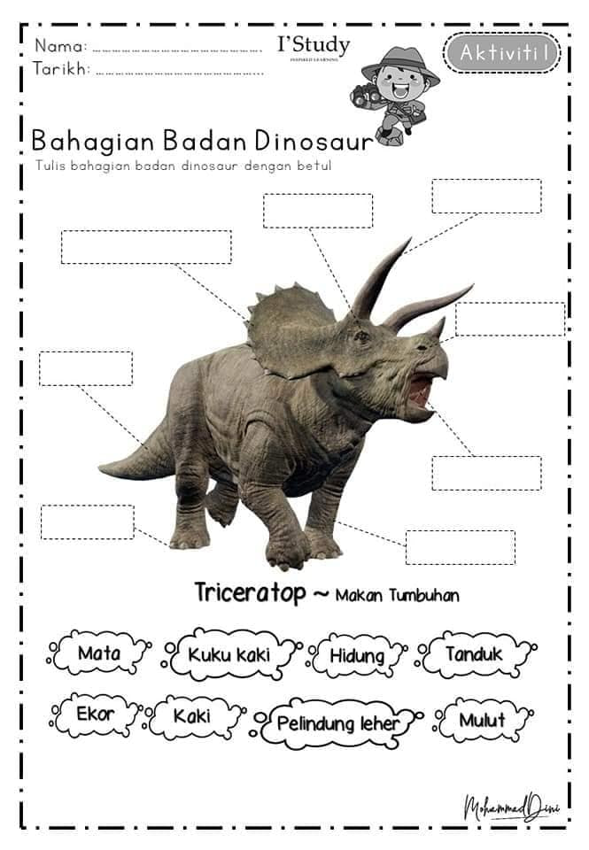 Lembaran Kerja Prasekolah Sains